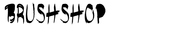 Brushshop font preview